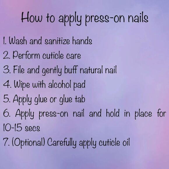 Abstract Design pressons - Picture 5 of 6